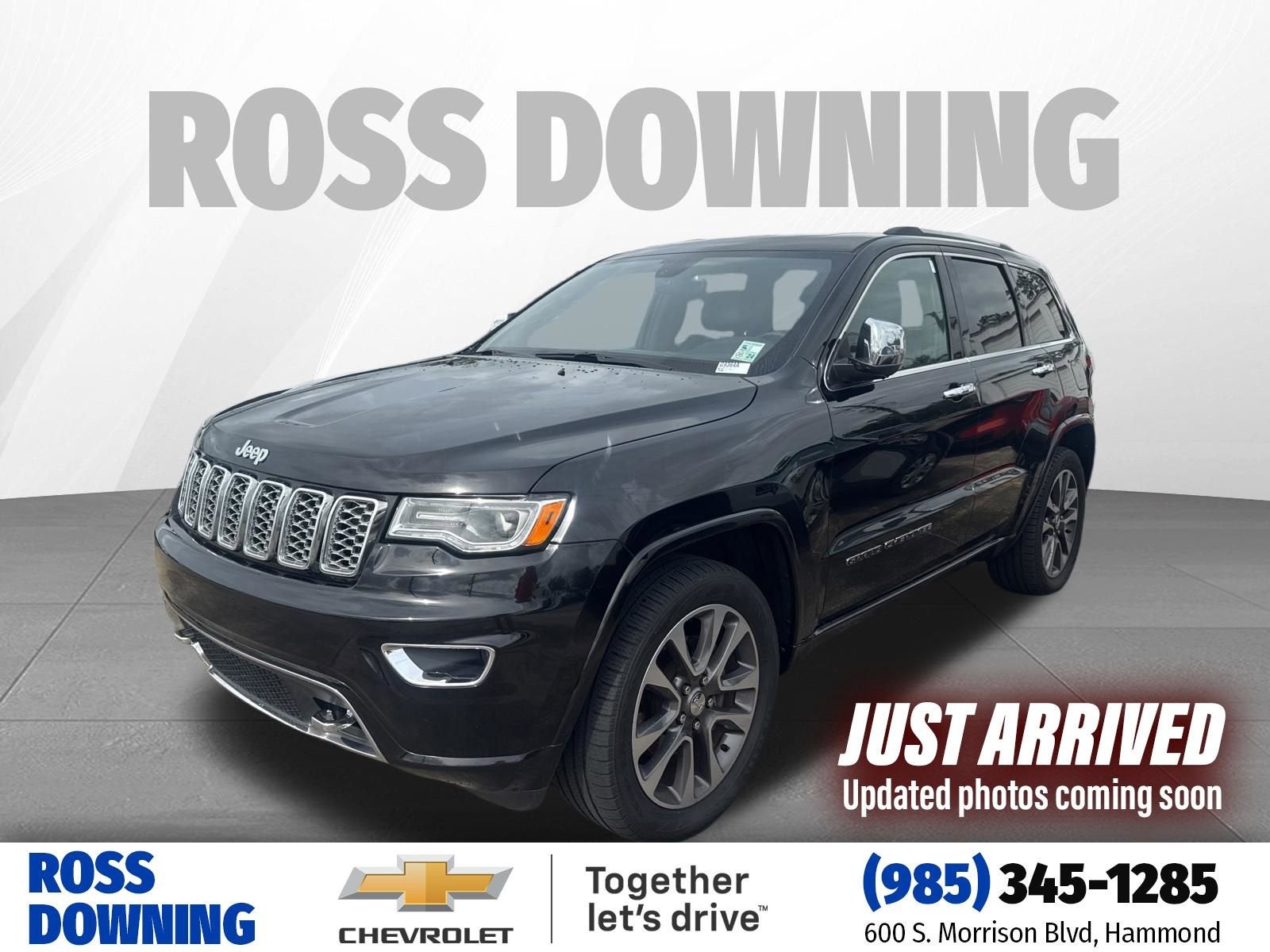 2018 Jeep Grand Cherokee Overland 4x2